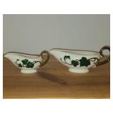 Lot of (2) Gravy Boats - Poppy Trail California Ivy by Metlox
