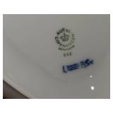 Royal Copenhagen Fluted Half Lace Sauce Boat with Integrated Underplate 563 9' x 6 1/2' x 3'