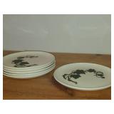 Lot of (6) 9-1/2' Dinner Plates - Poppy Trail California Ivy by Metlox