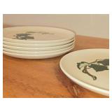 Lot of (6) 9-1/2' Dinner Plates - Poppy Trail California Ivy by Metlox