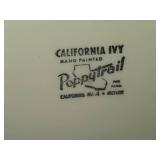 Lot of (6) 9-1/2' Dinner Plates - Poppy Trail California Ivy by Metlox