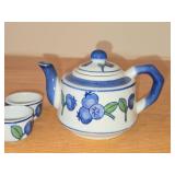 Porcelain Tea Set 7-piece - April Child's Blueberry by Comelle