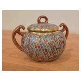 Japanese Thousand Faces Porcelain Sugar Bowl