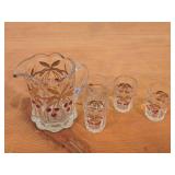 American Girl Samantha Victorian Lemonade Set - Pitcher and (4) Mosser Glasses
