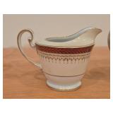 Porcelain Sugar Bowl and Creamer by Noritake / Rubeta pattern