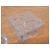 Lot of (3) Glassware - Heart & Pine by Porsgrund (Norway)