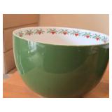 Lot of (3) Serving Bowls - Heart & Pine by Porsgrund (Norway) (green)
