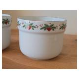 Lot of (2) Sauce / Jam / Snack Bowls - Heart & Pine by Porsgrund (Norway)