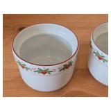Lot of (2) Sauce / Jam / Snack Bowls - Heart & Pine by Porsgrund (Norway)