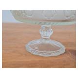 Indiana Glass Clear Glass Creamer, Plate, Pedestal Compote Bowl / Tiara Sandwich pattern