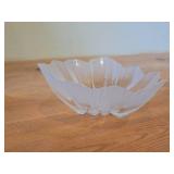 Vintage Handmade Crystal Bowl - Anenome by Mats Johansson Maleras (Sweden)