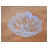 Vintage Handmade Crystal Bowl - Anenome by Mats Johansson Maleras (Sweden)