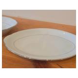 Fine China Wedding Band Dishware Set by Celebrity (Hawaii) - Oval Serving Bowls and Serving Platter