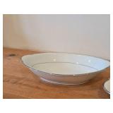 Fine China Wedding Band Dishware Set by Celebrity (Hawaii) - Oval Serving Bowls and Serving Platter