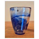 Table Vase by Hadeland Glasswerk (blue contrast)