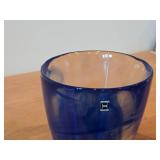 Table Vase by Hadeland Glasswerk (blue contrast)