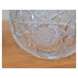 Vintage Late 1800's - Early 1900's American Brilliant Period Hand-Blown / Hand-Cut Crystal Glass Sugar Bowls (x2) and Creamer