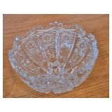 Lot of (3) Vintage 1876-1914 American Brilliant Period Hand-Blown / Hand-Cut Crystal Glass Bowls