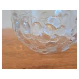 Vintage Medium Crystal Bowl by Ann Warff for Kosta Boda (Late 1960's - Early 1970's) / Grape pattern