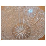 Vintage Bohemian Crystal Bowl (Czechoslovakia) / Queen Lace pattern