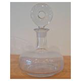 Glass Decanter with Stopper by Boda (Sweden) / Mid-Century Modern style
