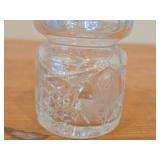 Cut Crystal Jam / Jelly / Ginger Jar with Lid