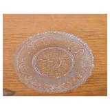 Vintage 3 1/2' Pressed Glass Cup Plate by Westmoreland / Valentine pattern