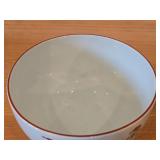 Christmas Nisse Red Gnome Elf theme Porcelain Round Large Serving Bowl by Porsgrund (Norway)