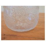 Vintage Fauna Series Clear Glass Bowl by Olivia Toikka for Nuutajarvi (Littala) (1970's) (Finland)