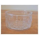 Lot of (2) Vintage Clear Glass Bowls by Olivia Toikka for Nuutajarvi (Littala) (Finland)