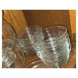 Lot of (8) Clear Glass Stackable Bowls by Duralax France LYS