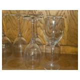 Lot of (5) 9 1/4' Wine Glasses