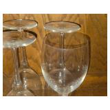 Lot of (5) 9 1/4' Wine Glasses