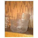 Lot of (3) Vintage Clear Glass Bowls - Fauna by Olivia Toikka for Nuutajarvi (Littala)