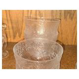 Lot of (3) Vintage Clear Glass Bowls - Fauna by Olivia Toikka for Nuutajarvi (Littala)