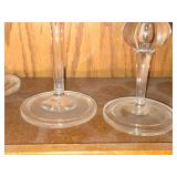 Lot of (3) Crystal Candleholders by Hadeland Glasswerk