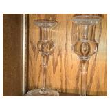 Lot of (3) Crystal Candleholders by Hadeland Glasswerk