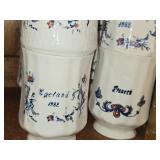 Lot of (8) Porcelain Collectible Mugs - Printed Froseth (x3), Egeland 1988 (x4), Jergensen 1988 (x1)