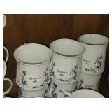 Lot of (8) Porcelain Collectible Mugs - Printed Froseth (x2), Egeland 1988 (x2), Jergensen 1988 (x4)