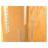 8' and 10' Scandinavian Art Glass Bud Vase