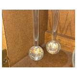 8' and 10' Scandinavian Art Glass Bud Vase