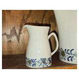 Vintage Porcelain Coffee Pot and Creamer by Porsgrund (Norway)
