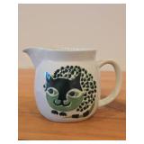 Vintage Kissa Cat theme Creamer Pitcher by Kaj Franck for Arabia (Finland) / Mid-Century Modern style