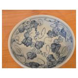 Donburi Series Porcelain Japanese Bowl by Castle Enterprises (hand-painted blue and white)