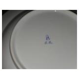Lot of (4) Vintage Porcelain Deep Plates by Royal Vienna RB Austria 1 3/4' x 9 1/2'