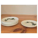Lot of (6) 6 1/2' Salad Plates - Poppy Trail California Ivy by Metlox