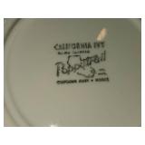 Lot of (6) 6 1/2' Salad Plates - Poppy Trail California Ivy by Metlox