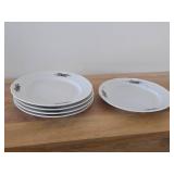 Lot of (5) 6-3/4' Porcelain Salad Plates (Bavaria Germany)