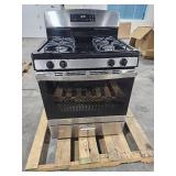 GE 30' Gas Range, Black on Stainless GE 30' Gas Range, Black on Stainless
