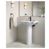 Veer 24 in Vitreous China Pedestal Sink Veer 24 in Vitreous China Pedestal Sink